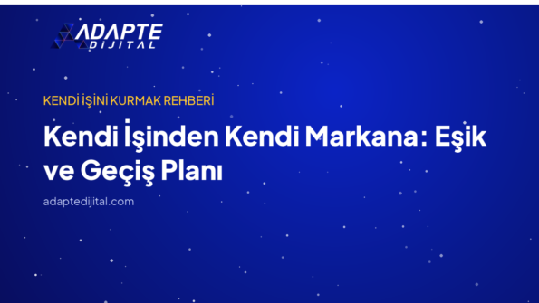 Kendi İşinden Kendi Markana: Eşik ve Geçiş Planı — Adapte Dijital kapak görseli