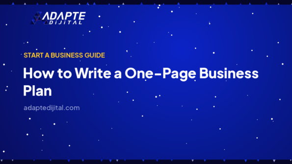 How to Write a One-Page Business Plan — Adapte Dijital cover image
