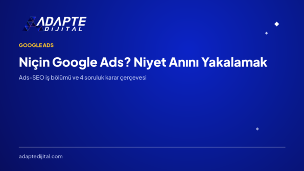 Niçin Google Ads? Niyet Anını Yakalamak