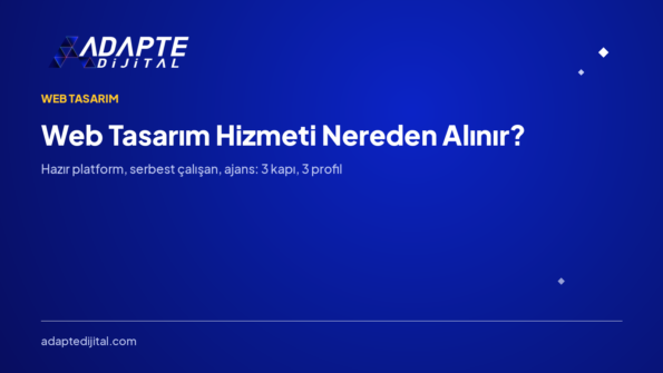 Web Tasarım Hizmeti Nereden Alınır?