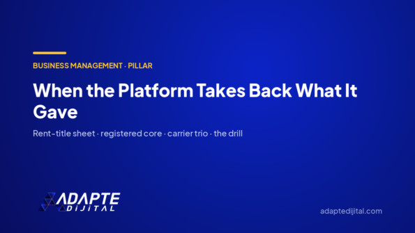 When the Platform Takes Back What It Gave: Protecting the Business — Adapte Dijital cover image