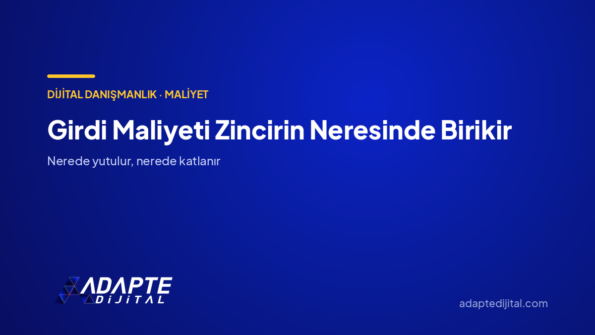 Girdi Maliyeti Zincirin Neresinde Birikir — Adapte Dijital kapak görseli