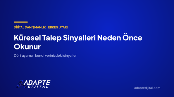Küresel Talep Sinyalleri Neden Önce Okunur — Adapte Dijital kapak görseli
