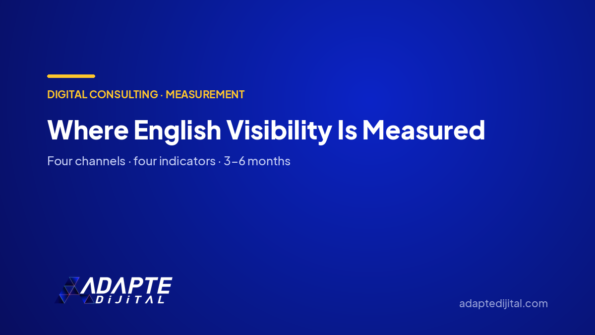 Where English Visibility Is Measured — Adapte Dijital cover image