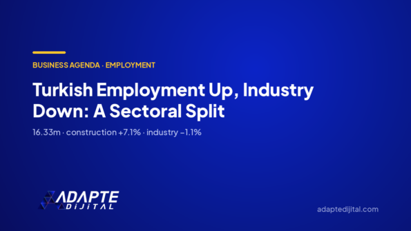 Turkish Employment Up, Industry Down: A Sectoral Split — Adapte Dijital cover image