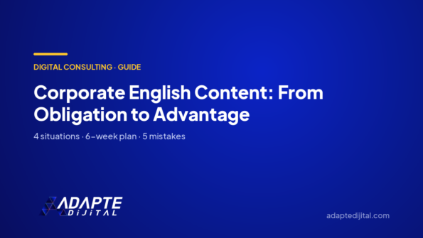 Corporate English Content: From Obligation to Advantage — Adapte Dijital cover image