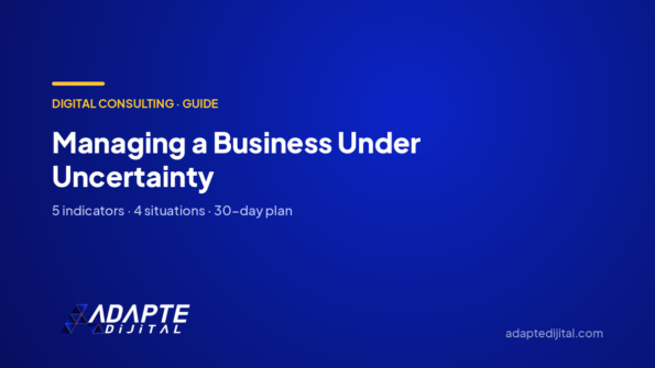 Managing a Business Under Uncertainty — Adapte Dijital cover image