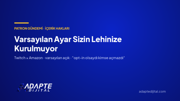 Varsayılan Ayar Sizin Lehinize Kurulmuyor — Adapte Dijital kapak görseli