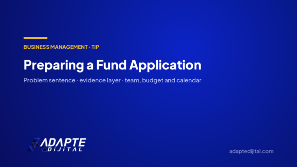 Preparing a Fund Application — Adapte Dijital cover image