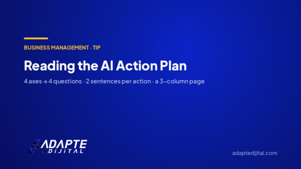 Reading the AI Action Plan — Adapte Dijital cover image