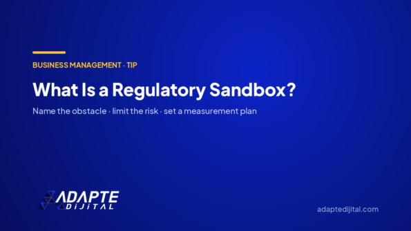 What Is a Regulatory Sandbox? — Adapte Dijital cover image