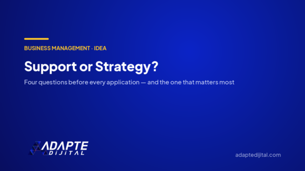 Support or Strategy? — Adapte Dijital cover image