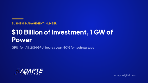 $10 Billion of Investment, 1 GW of Power — Adapte Dijital cover image
