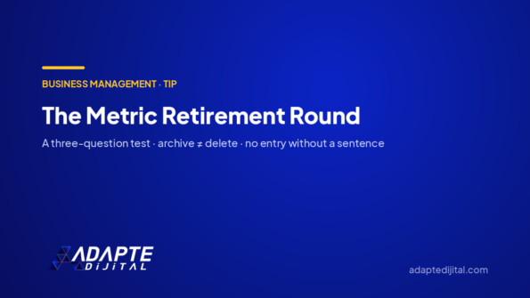 The Metric Retirement Round — Adapte Dijital cover image