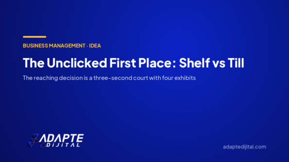 The Unclicked First Place: Shelf vs Till — Adapte Dijital cover image