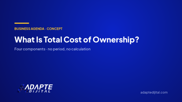 What Is Total Cost of Ownership? — Adapte Dijital cover image