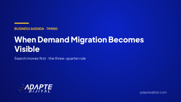 When Demand Migration Becomes Visible — Adapte Dijital cover image