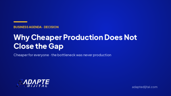 Why Cheaper Production Does Not Close the Gap — Adapte Dijital cover image
