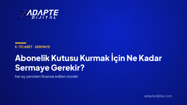 Abonelik Kutusu Kurmak İçin Ne Kadar Sermaye Gerekir? — Adapte Dijital kapak görseli
