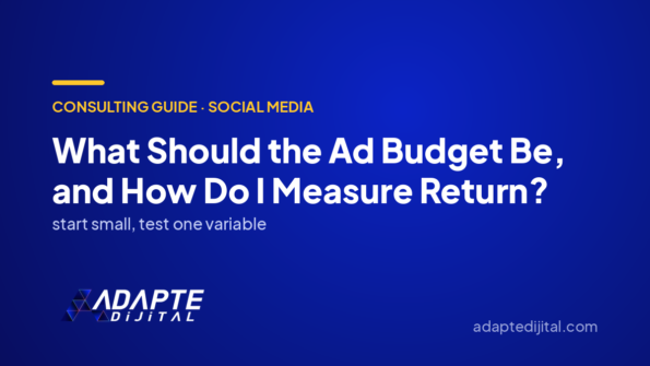 What Should the Ad Budget Be, and How Do I Measure Return? — Adapte Dijital cover image