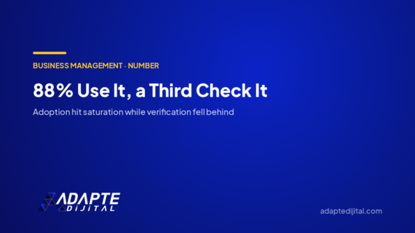 88% Use It, a Third Check It — Adapte Dijital cover image
