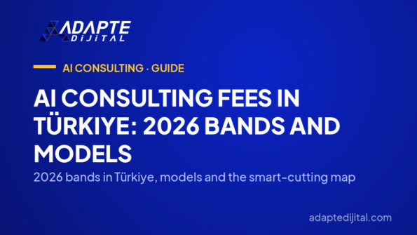 AI Consulting Fees in Türkiye: 2026 Bands and Models — 2026 bands in Türkiye, models and the smart-cutting map