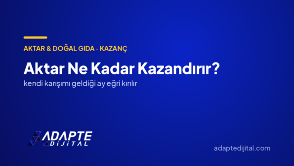 Aktar Ne Kadar Kazandırır? — Adapte Dijital kapak görseli