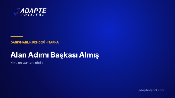 Markamın alan adını başkası almış