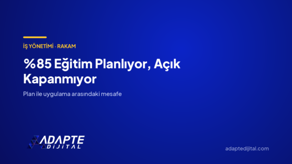 Eğitim Planlıyor, Açık Kapanmıyor — Adapte Dijital kapak görseli