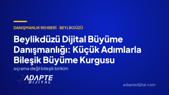 Beylikdüzü Dijital Büyüme Danışmanlığı: Küçük Adımlarla Bileşik Büyüme Kurgusu