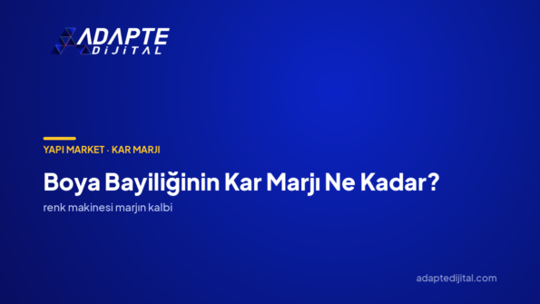 Boya Bayiliğinin Kar Marjı Ne Kadar? — Adapte Dijital kapak görseli