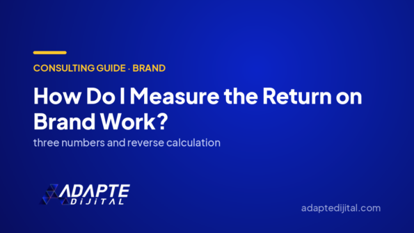 How Do I Measure the Return on Brand Work? — Adapte Dijital cover image