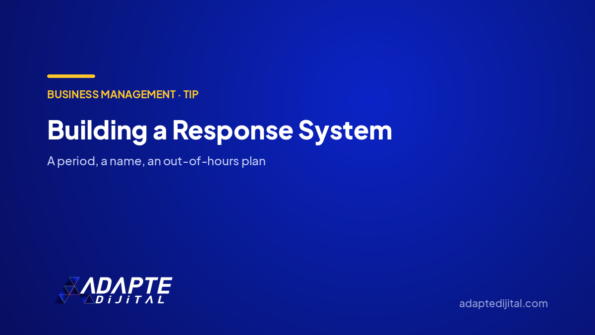Building a Response System — Adapte Dijital cover image