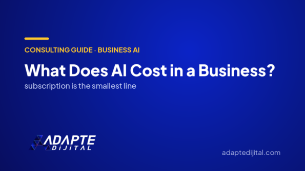 What Does AI Cost in a Business? — Adapte Dijital cover image