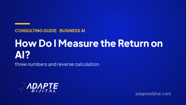 How Do I Measure the Return on AI? — Adapte Dijital cover image