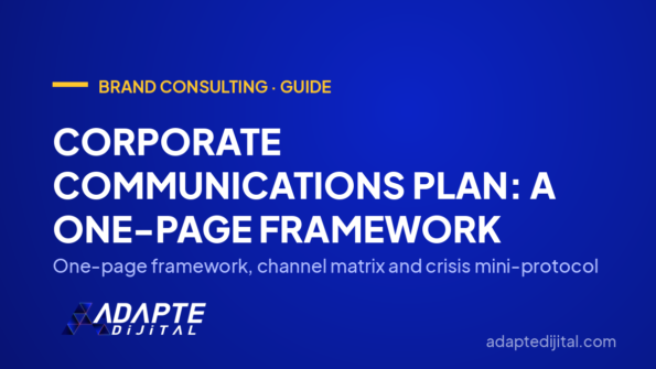 Corporate Communications Plan: A One-Page Framework — One-page framework, channel matrix and crisis mini-protocol