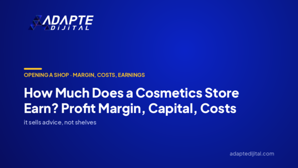 How Much Does a Cosmetics Store Earn? Profit Margin, Capital, Costs — Adapte Dijital cover image