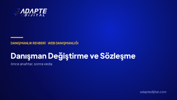 Danışman Değiştirme ve Sözleşmede Dikkat Edilecekler