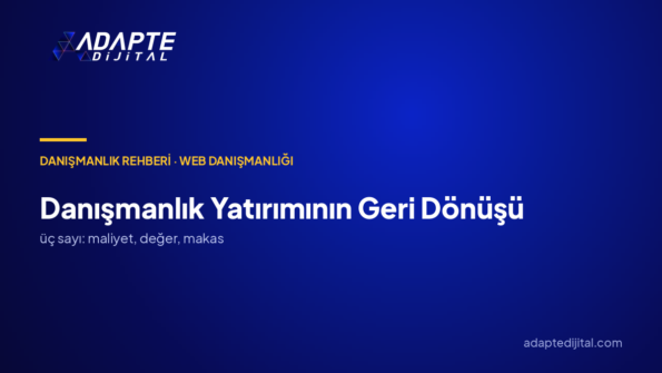 Danışmanlık Yatırımının Geri Dönüşü: ROI Hesabı