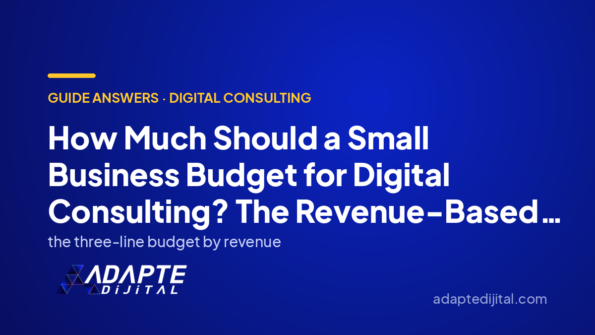How Much Should a Small Business Budget for Digital Consulting? The Revenue-Based Math — Adapte Dijital cover image