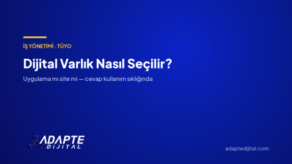 Dijital Varlık Nasıl Seçilir? — Adapte Dijital kapak görseli