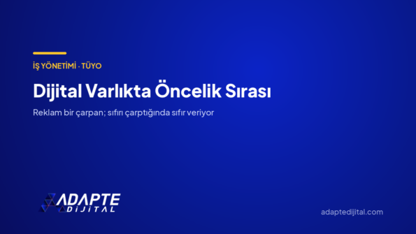 Dijital Varlıkta Öncelik Sırası — Adapte Dijital kapak görseli