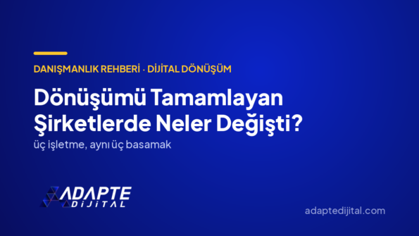 Dönüşümü Tamamlayan Şirketlerde Neler Değişti? — Adapte Dijital kapak görseli