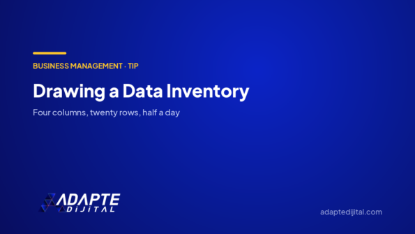 Drawing a Data Inventory — Adapte Dijital cover image
