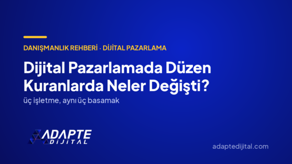 Dijital Pazarlamada Düzen Kuranlarda Neler Değişti? — Adapte Dijital kapak görseli
