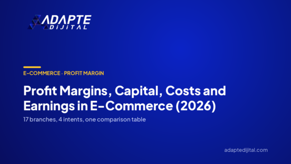 Profit Margins, Capital, Costs and Earnings in E-Commerce (2026) — Adapte Dijital cover image
