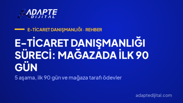 E-Ticaret Danışmanlığı Süreci: Mağazada İlk 90 Gün — 5 aşama, ilk 90 gün ve mağaza tarafı ödevler