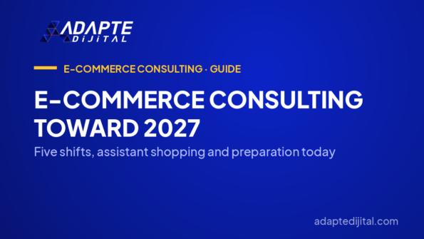 E-Commerce Consulting Toward 2027 — Five shifts, assistant shopping and preparation today