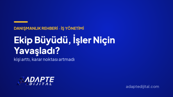 Ekip Büyüdü, İşler Niçin Yavaşladı? — Adapte Dijital kapak görseli