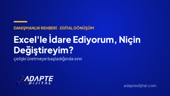 Excel'le İdare Ediyorum, Niçin Değiştireyim? — Adapte Dijital kapak görseli